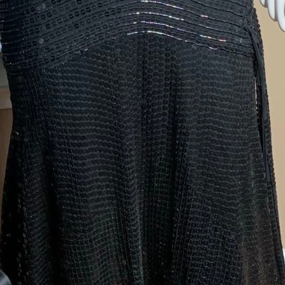 Black Sequence Dress 1920’s Style Size 8 - Picture 15 of 16